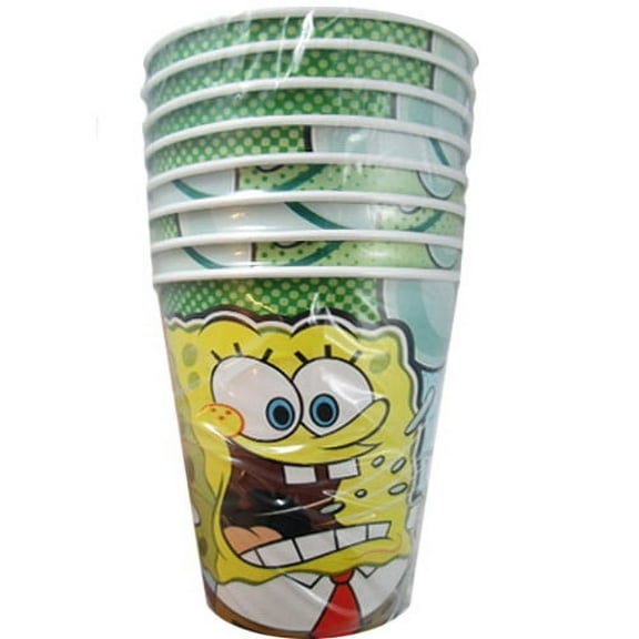 SpongeBob SquarePants 'Bubbles' 9oz Paper Cups (8ct)