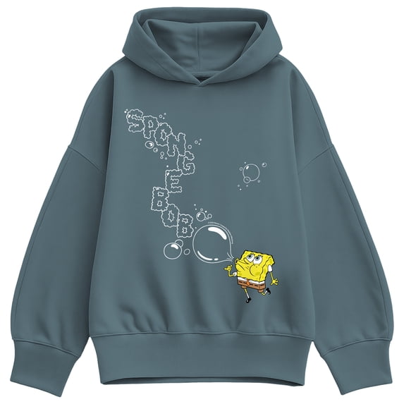 SpongeBob SquarePants - Bubbles - Women's Oversized Fleece Hoodie Sweatshirt