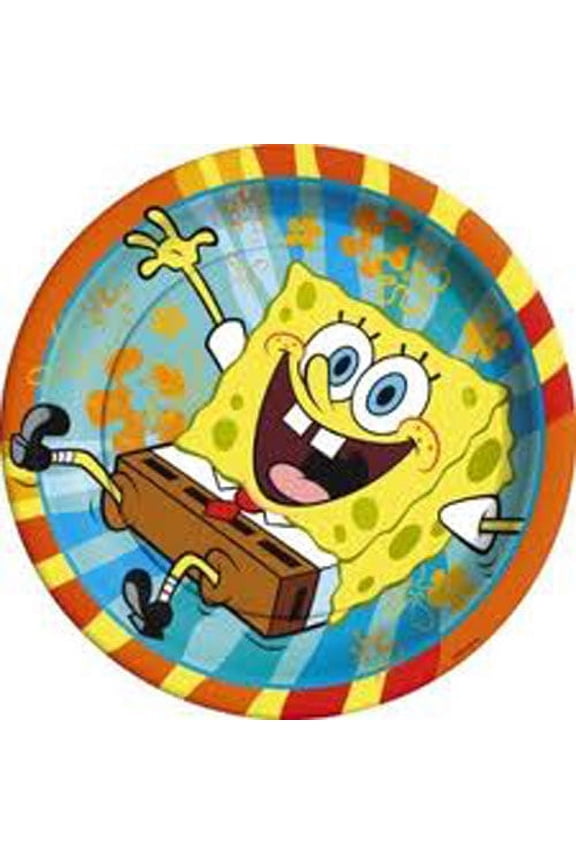 SpongeBob SquarePants 'Buddies' Large Paper Plates (8ct)