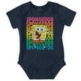 thumbnail image 1 of SpongeBob SquarePants Cartoon Rainbow Romper Boys or Girls Infant Baby Brisco Brands 12M, 1 of 6