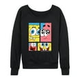 thumbnail image 1 of SpongeBob SquarePants - Character Grid - Ladies French Terry Long Sleeve Shirt, 1 of 5