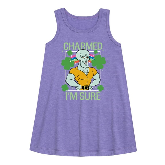 SpongeBob SquarePants - Charmed I'm Sure - Girls Aline Dress