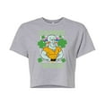 thumbnail image 1 of SpongeBob SquarePants - Charmed I'm Sure  - Juniors Cropped Cotton Blend T-Shirt, 1 of 6