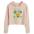 thumbnail image 1 of SpongeBob SquarePants - Charmed I'm Sure  - Juniors Cropped Pullover Hoodie, 1 of 6