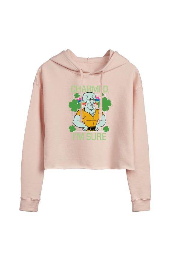 - Charmed I'm Sure - Juniors Cropped Pullover Hoodie