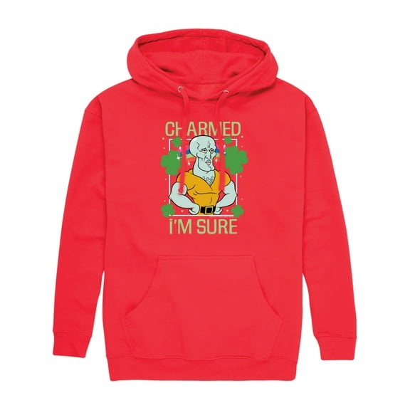 SpongeBob SquarePants - Charmed I'm Sure - Men's Pullover Hooded Fleece Sweatshirt