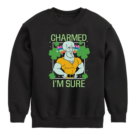 SpongeBob SquarePants - Charmed I'm Sure - Toddler And Youth Crewneck Fleece Sweatshirt