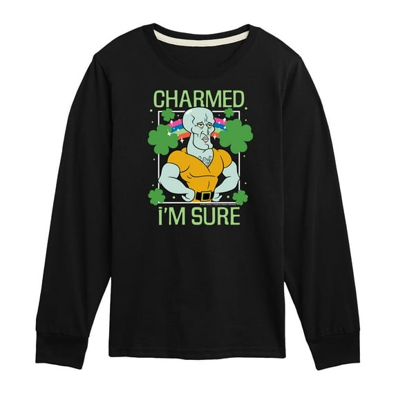 SpongeBob SquarePants - Charmed I'm Sure - Toddler And Youth Long Sleeve Graphic T-Shirt