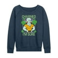 thumbnail image 1 of SpongeBob SquarePants - Charmed Im Sure - Women's Lightweight French Terry Long Sleeve Shirt, 1 of 6