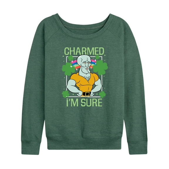SpongeBob SquarePants - Charmed Im Sure - Women's Lightweight French Terry Long Sleeve Shirt