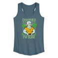 thumbnail image 1 of SpongeBob SquarePants - Charmed Im Sure - Women's Racerback Tank Top, 1 of 6