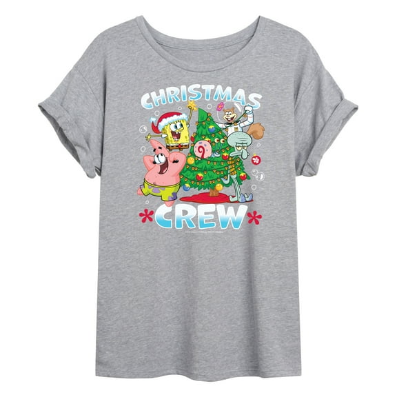 SpongeBob SquarePants - Christmas Crew - Juniors Ideal Flowy Muscle T-Shirt