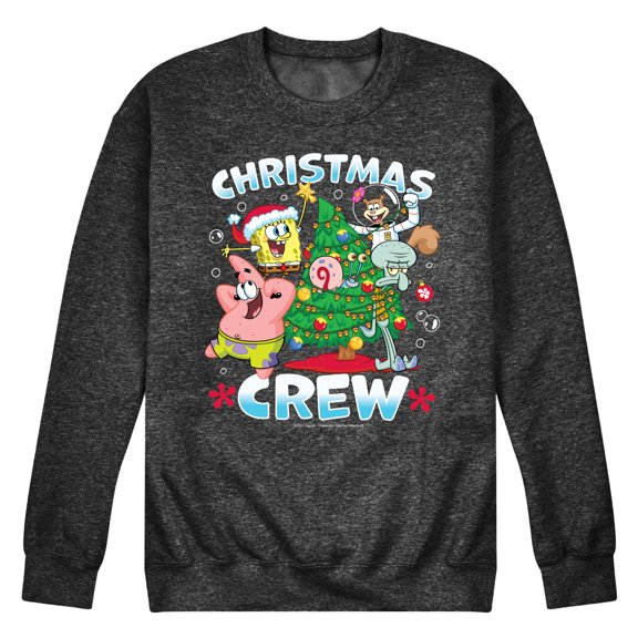 SpongeBob SquarePants - Christmas Crew - Men's Crew Neck Fleece Pullover