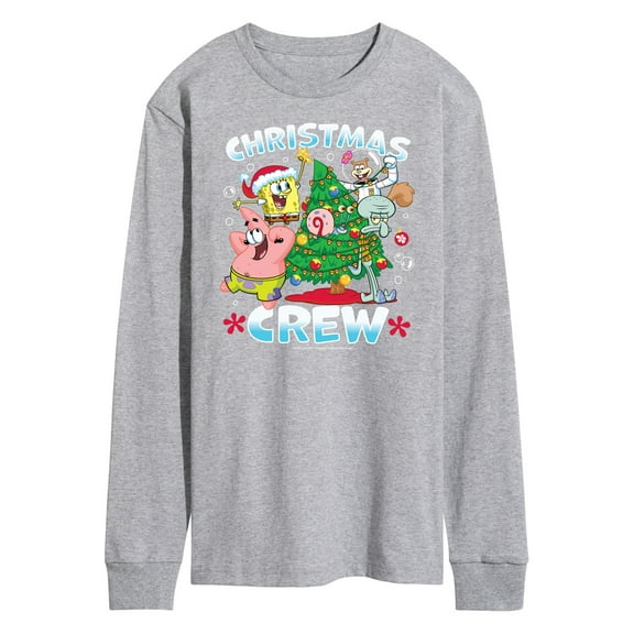 SpongeBob SquarePants - Christmas Crew - Men's Long Sleeve T-Shirt