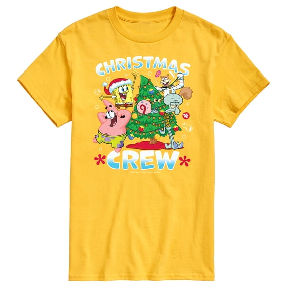 SpongeBob SquarePants - Christmas Crew - Men's Short Sleeve Graphic T-Shirt