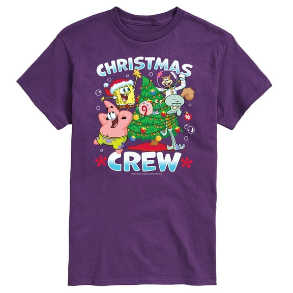 SpongeBob SquarePants - Christmas Crew - Men's Short Sleeve Graphic T-Shirt