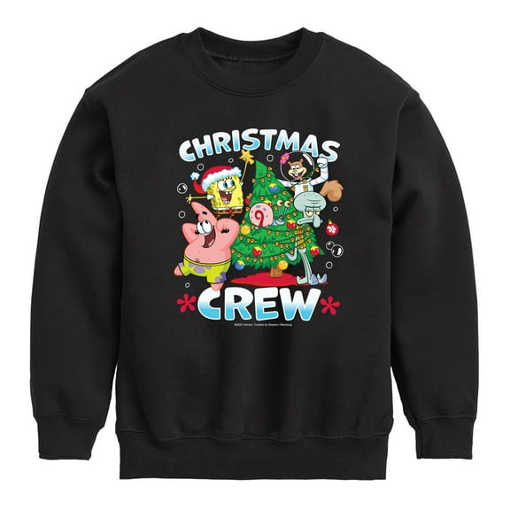 SpongeBob SquarePants - Christmas Crew - Toddler And Youth Crewneck Fleece Sweatshirt