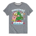thumbnail image 1 of SpongeBob SquarePants - Christmas Crew - Toddler And Youth Short Sleeve Graphic T-Shirt, 1 of 6