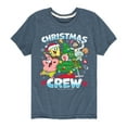 thumbnail image 1 of SpongeBob SquarePants - Christmas Crew - Toddler And Youth Short Sleeve Graphic T-Shirt, 1 of 6
