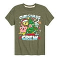 thumbnail image 1 of SpongeBob SquarePants - Christmas Crew - Toddler And Youth Short Sleeve Graphic T-Shirt, 1 of 6