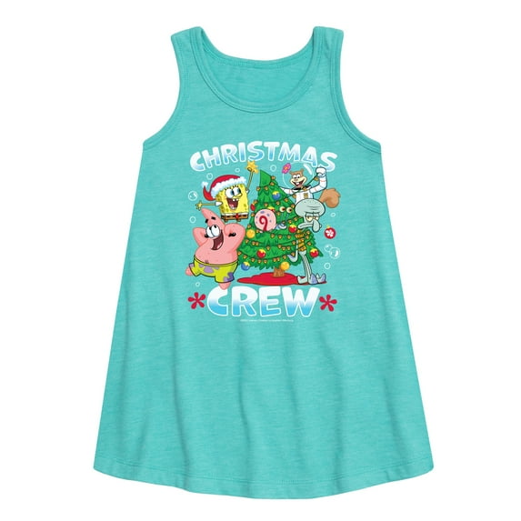 SpongeBob SquarePants - Christmas Crew - Toddler and Youth Girls A-line Dress