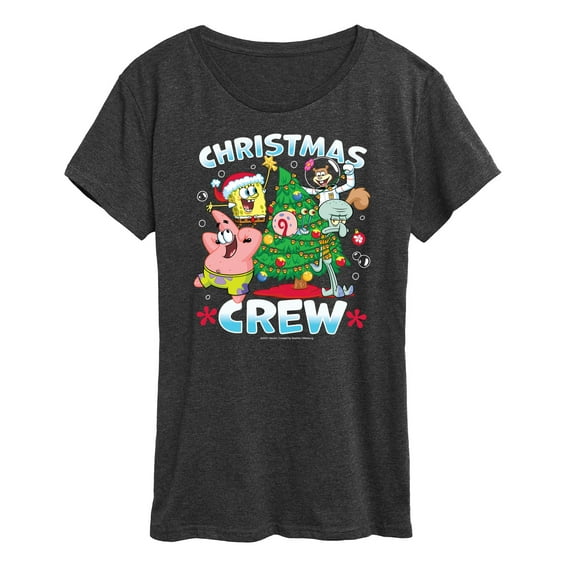 SpongeBob SquarePants - Christmas Crew - Women's Lightweight French Terry Pullover
