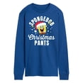 thumbnail image 1 of SpongeBob SquarePants - Christmas Pants - Men's Long Sleeve T-Shirt, 1 of 6