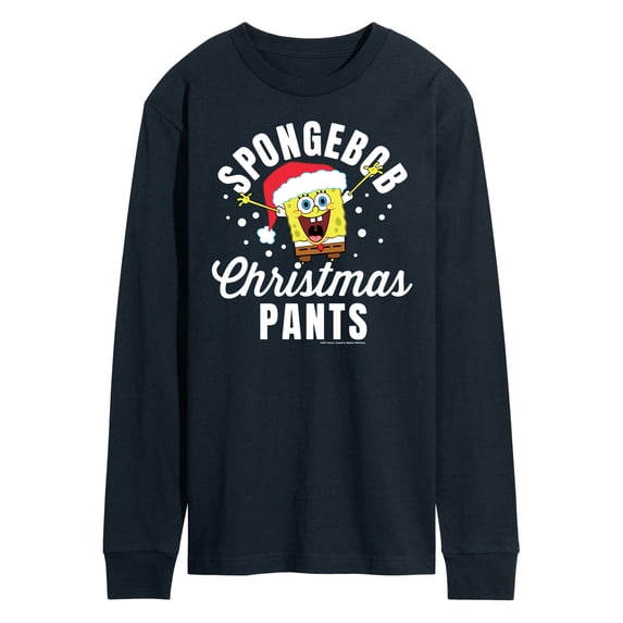 SpongeBob SquarePants - Christmas Pants - Men's Long Sleeve T-Shirt