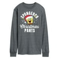 thumbnail image 1 of SpongeBob SquarePants - Christmas Pants - Men's Long Sleeve T-Shirt, 1 of 6