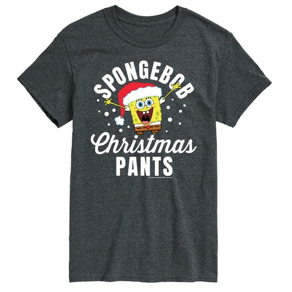 SpongeBob SquarePants - Christmas Pants - Men's Short Sleeve Graphic T-Shirt