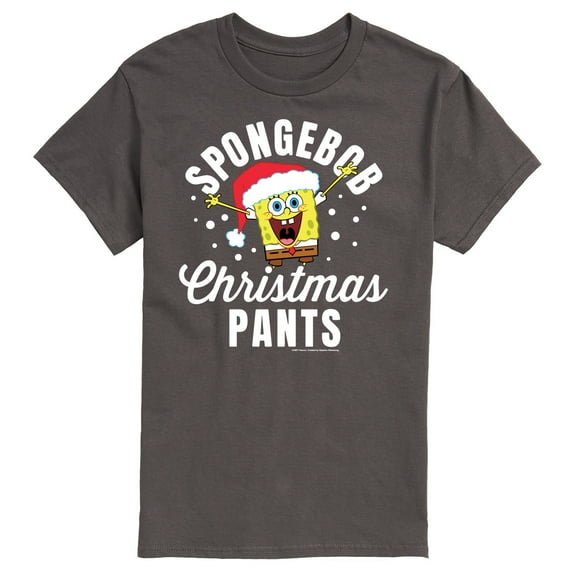 SpongeBob SquarePants - Christmas Pants - Men's Short Sleeve Graphic T-Shirt