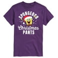 thumbnail image 1 of SpongeBob SquarePants - Christmas Pants - Men's Short Sleeve Graphic T-Shirt, 1 of 5