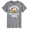 thumbnail image 1 of SpongeBob SquarePants - Christmas Pants - Men's Short Sleeve Graphic T-Shirt, 1 of 6