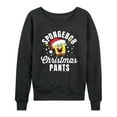 thumbnail image 1 of SpongeBob SquarePants - Christmas Pants - Women's Lightweight French Terry Long Sleeve Shirt, 1 of 6