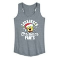 thumbnail image 1 of SpongeBob SquarePants - Christmas Pants - Women's Racerback Tank Top, 1 of 6