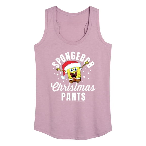 SpongeBob SquarePants - Christmas Pants - Women's Racerback Tank Top