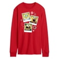 thumbnail image 1 of SpongeBob SquarePants - Christmas Photo Collage - Men's Long Sleeve T-Shirt, 1 of 5