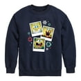 thumbnail image 1 of SpongeBob SquarePants - Christmas Photo Collage - Toddler And Youth Crewneck Fleece Sweatshirt, 1 of 6