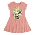 thumbnail image 1 of SpongeBob SquarePants - Christmas  Photo Collage - Toddler And Youth Girls Fit And Flare Dress, 1 of 1