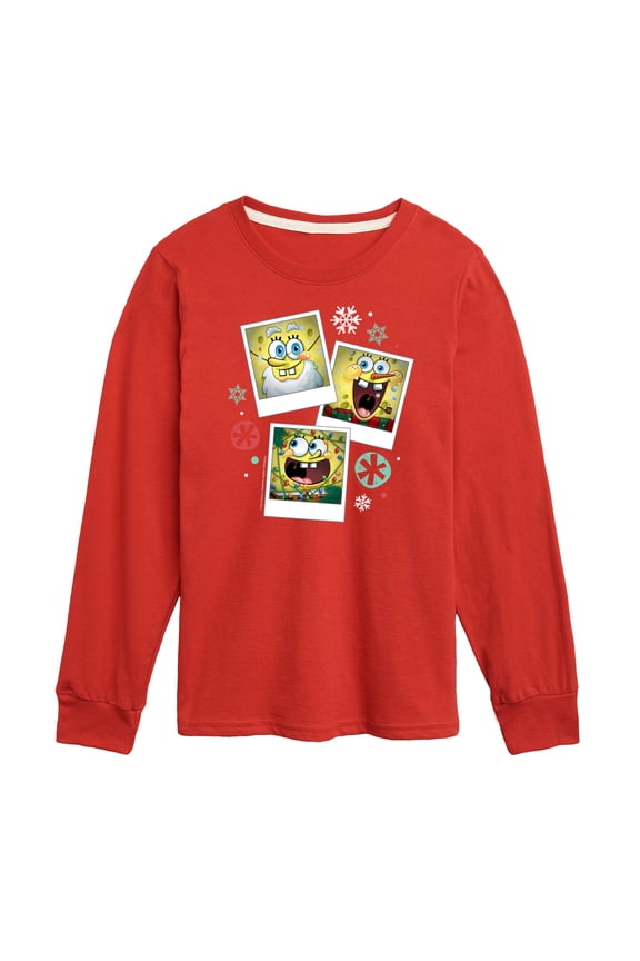 - Christmas Photo Collage - Toddler And Youth Long Sleeve Graphic T-Shirt