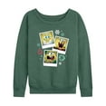 thumbnail image 1 of SpongeBob SquarePants - Christmas Photo Collage - Women's Lightweight French Terry Long Sleeve Shirt, 1 of 6