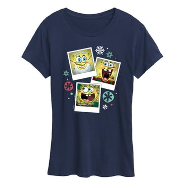 SpongeBob SquarePants - Christmas Photo Collage - Women's Lightweight French Terry Pullover