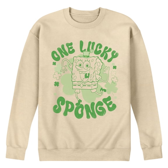 SpongeBob SquarePants - Clover Tonal Washed - Men's Crew Fleece Sweatshirt