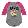 thumbnail image 1 of SpongeBob SquarePants - Collegiate - Toddler & Youth Girls Raglan Graphic T-Shirt, 1 of 5