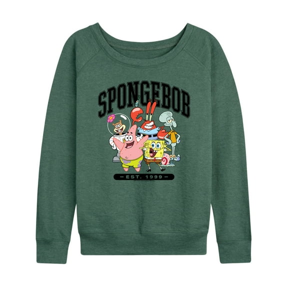 SpongeBob SquarePants - Collegiate - Women's Lightweight French Terry Long Sleeve Shirt