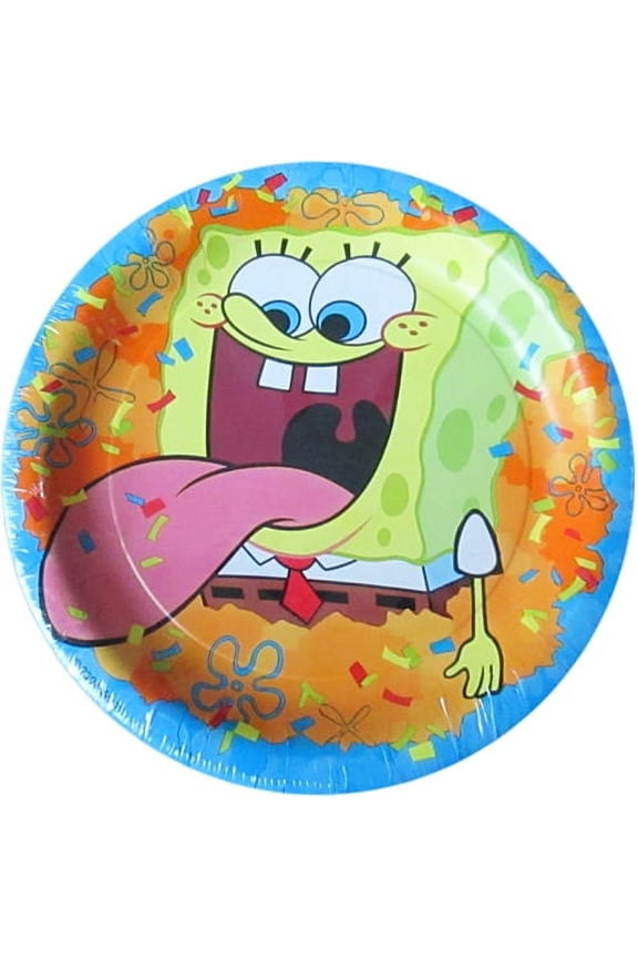 SpongeBob SquarePants 'Confetti' Small Paper Plates (8ct)