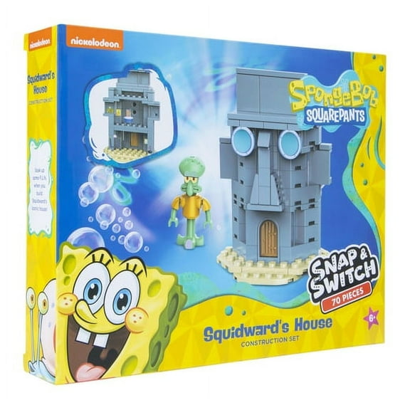 SpongeBob SquarePants Construction Set - Squidward's House - Snap & Switch 70 Pieces