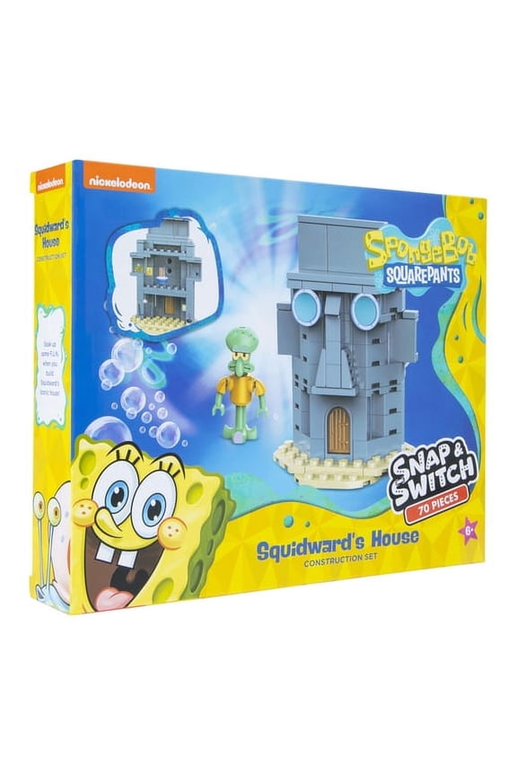 SpongeBob SquarePants Construction Set - Squidward's House - Snap & Switch 70 Pieces