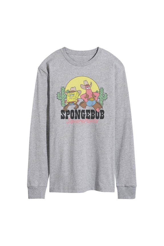 - Cowboy - Men's Long Sleeve Graphic T-Shirt