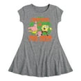 thumbnail image 1 of SpongeBob SquarePants - Creatures Of The Deep - Toddler And Youth Girls Fit And Flare Dress, 1 of 1